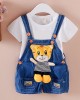 【12M-4Y】Kid Cartoon Denim Overalls(Only Overalls) - 9201