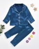 【12M-7Y】Kids Pure Cotton Satin Pajamas Set - 3481