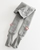 【1Y-11Y】Girls Cute Floral Embroidery Thickened Fleece Pantyhose