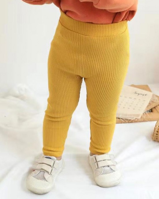 【12M-6Y】Girls Solid Color Comfortable Cotton Leggings