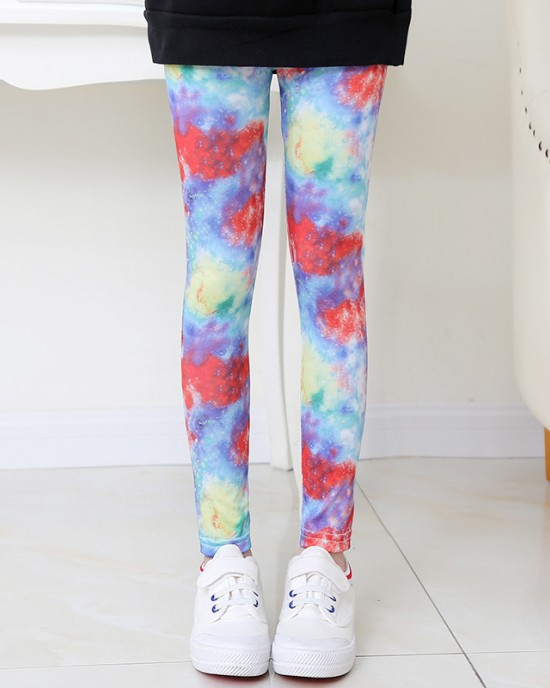 【12M-9Y】Girls Fashion Print Leggings