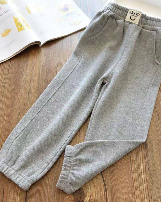 【18M-6Y】Kids Casual Solid Color Sweatpants Comfortable Pants