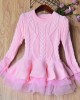 【2Y-8Y】Girl Sweet Long Sleeve Sweater - 33250