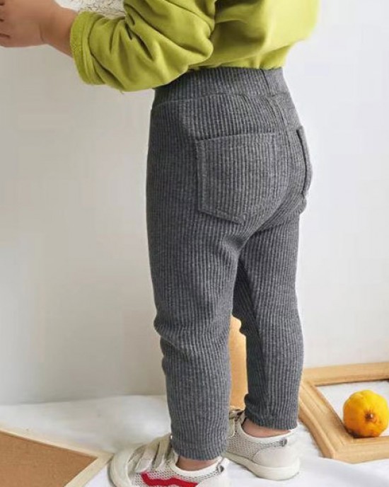 【12M-6Y】Girls Solid Color Comfortable Cotton Leggings