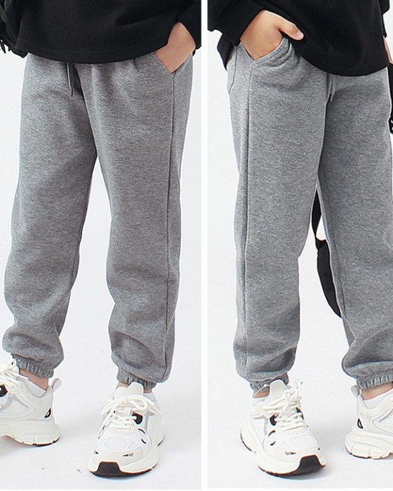 【4Y-12Y】Kids Casual Solid Color Comfortable Sweatpants