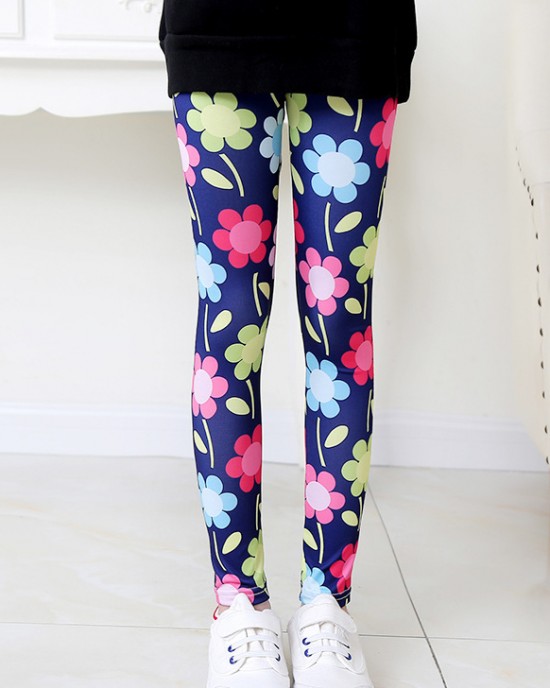 【12M-9Y】Girls Fashion Print Leggings