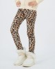 【3Y-12Y】Girls Stylish Leopard And Flowers And Cartoon Print Thickened Fleece Leggings