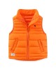 【3Y-10Y】Unisex Solid Color Quilted Cotton Keep Warm High Neck Vest Coat