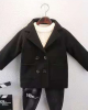 【18M-7Y】Kids Lapel Collar Double Breasted Coat - 4116