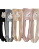 Girl Cute Cotton High Stretch Rabbit Jacquard Anti-pilling Tights