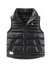 【3Y-10Y】Unisex Solid Color Quilted Cotton Keep Warm High Neck Vest Coat