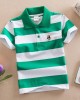 【18M-11Y】Boys Multicolor Cotton Striped Short-sleeved Polo Shirt