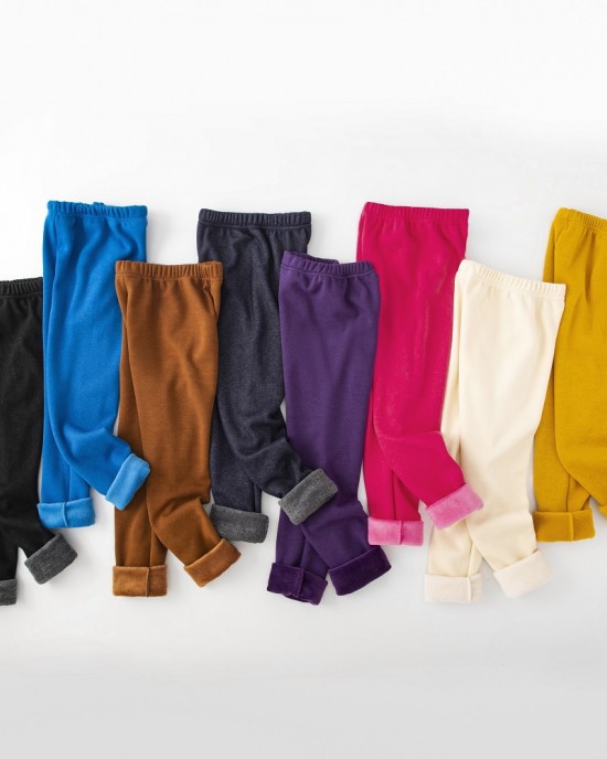 【2Y-10Y】Girls Multicolor Thick Leggings