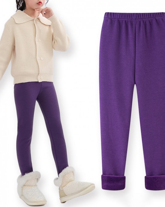 【2Y-10Y】Girls Multicolor Thick Leggings