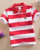 【18M-11Y】Boys Multicolor Cotton Striped Short-sleeved Polo Shirt